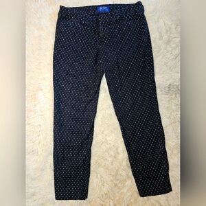 Old Navy Black & White Pixie Pants